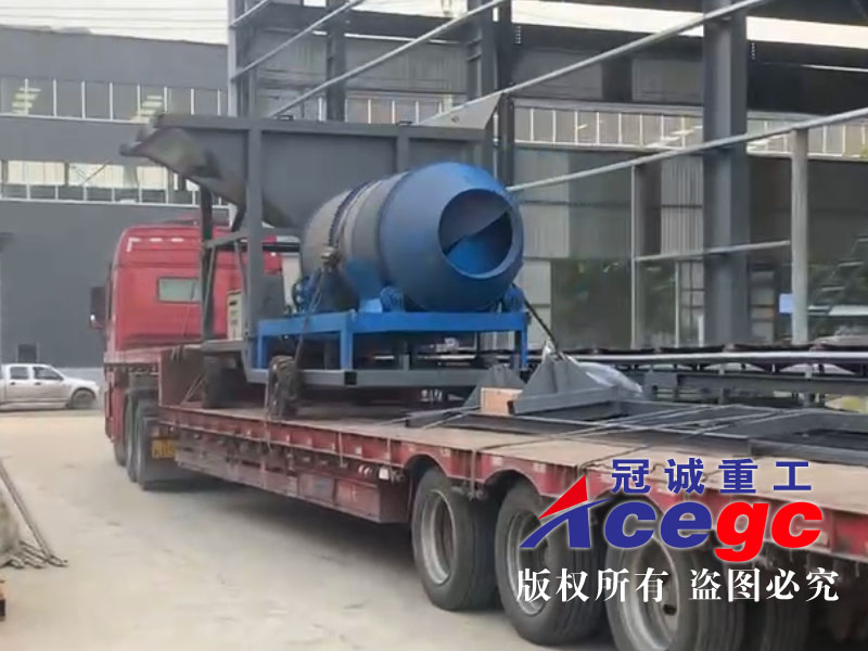 移動滾筒洗砂機廠家發(fā)貨現場